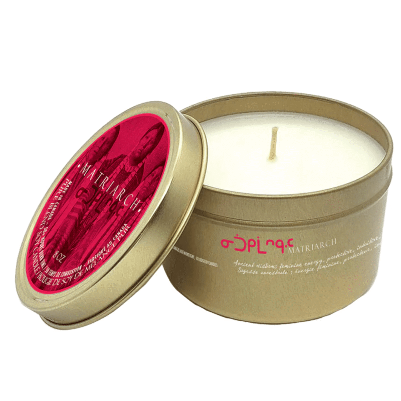 Matriarch 8oz CBD infused candle (Travel Tins)