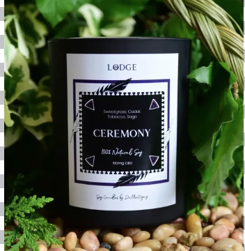 Ceremony Collection CBD infused 18oz Candle (Ceremony)