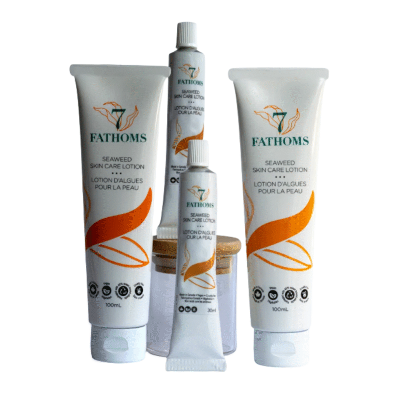 Family Sensitive Skin Barrier Bundle from 7 Fathoms — gentle care for all ages, as featured on Toronto’s Dragons’. Available at sprucepathhealth.com