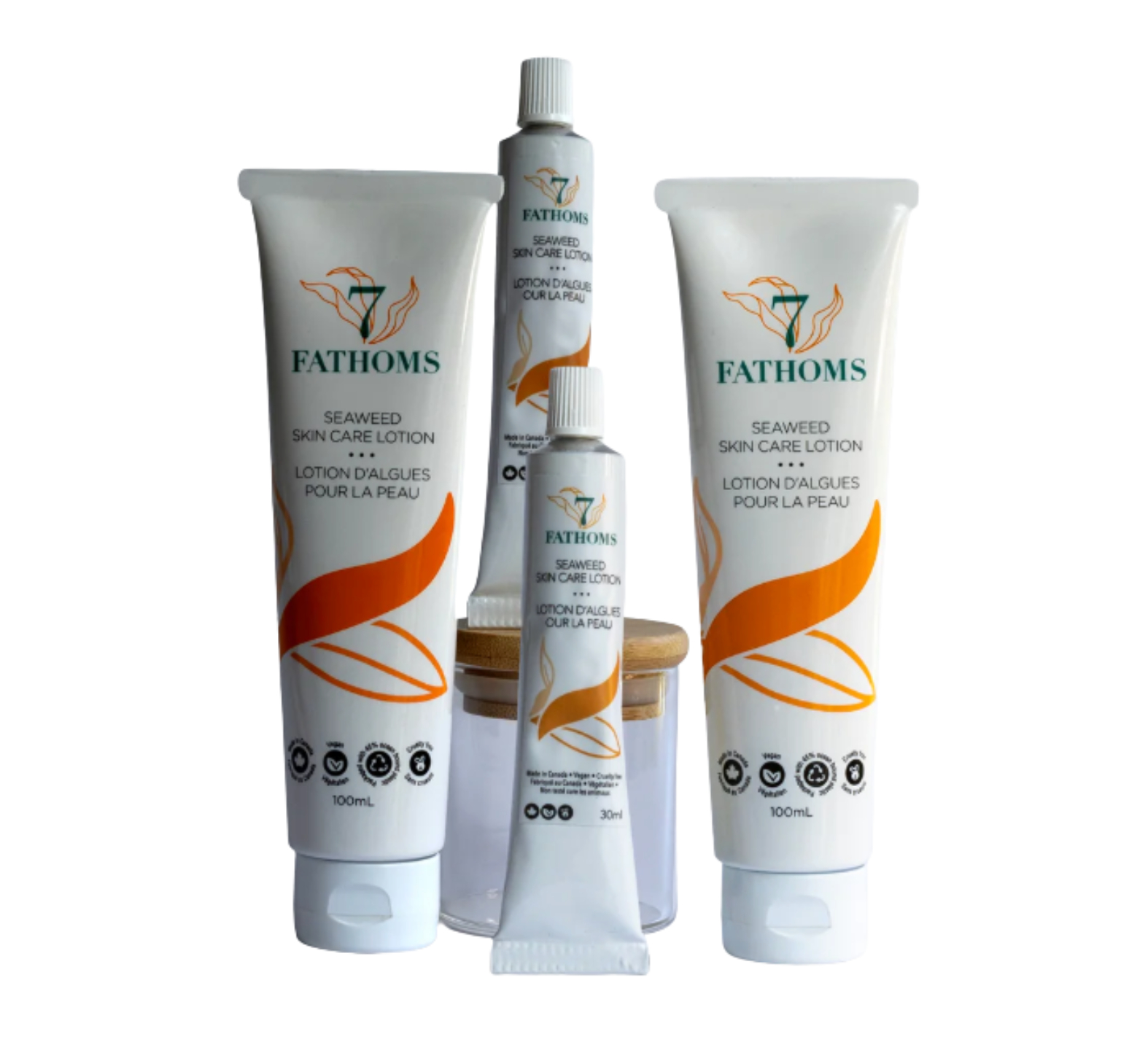 Family Sensitive Skin Barrier Bundle from 7 Fathoms — gentle care for all ages, as featured on Toronto’s Dragons’. Available at sprucepathhealth.com