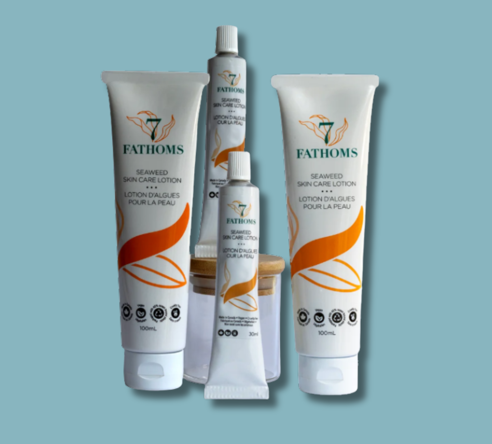 Family Sensitive Skin Barrier Bundle from 7 Fathoms — gentle care for all ages, as featured on Toronto’s Dragons’. Available at sprucepathhealth.com