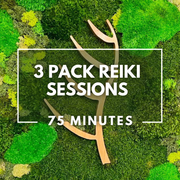 3 Pack Reiki Sessions | 75 Minutes