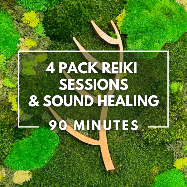 4 Pack Reiki Sessions & Sound Healing | 90 Minute Sessions