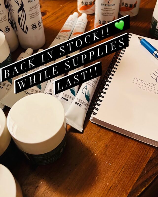 @7fathomsskincare is back in stock and the full line is NOW AVAILABLE!!💚💚💚 While supplies last!!! They’re going fast… prepping a new order for holiday shopping.